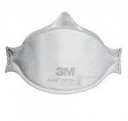 Khẩu trang lọc bụi bảo vệ hô hấp, có thể dùng trong y tế 3M™ Aura™ 1870+ N95, 120 cái/thùng